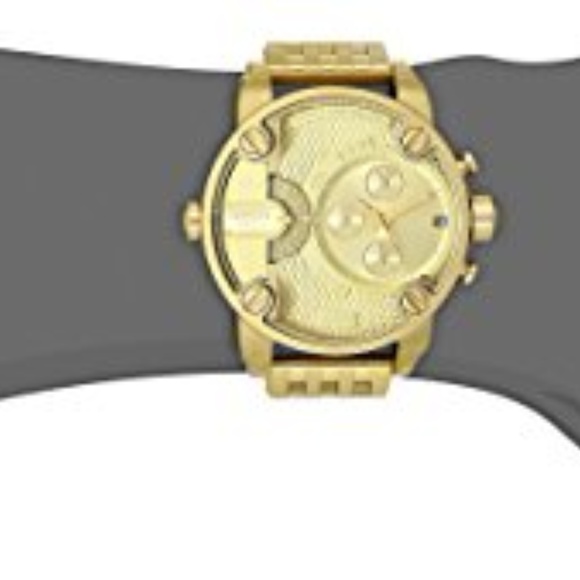 Diesel Men's DZ7287 Little Daddy Gold Watch - Picture 3 of 5